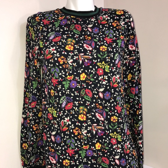 Zara Retro Floral Multicoloured Ruffle Flowy Dress - Picture 2 of 12